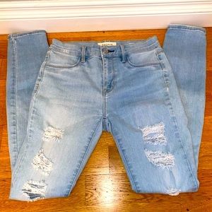 PacSun Blue Super Stretch Jeggings